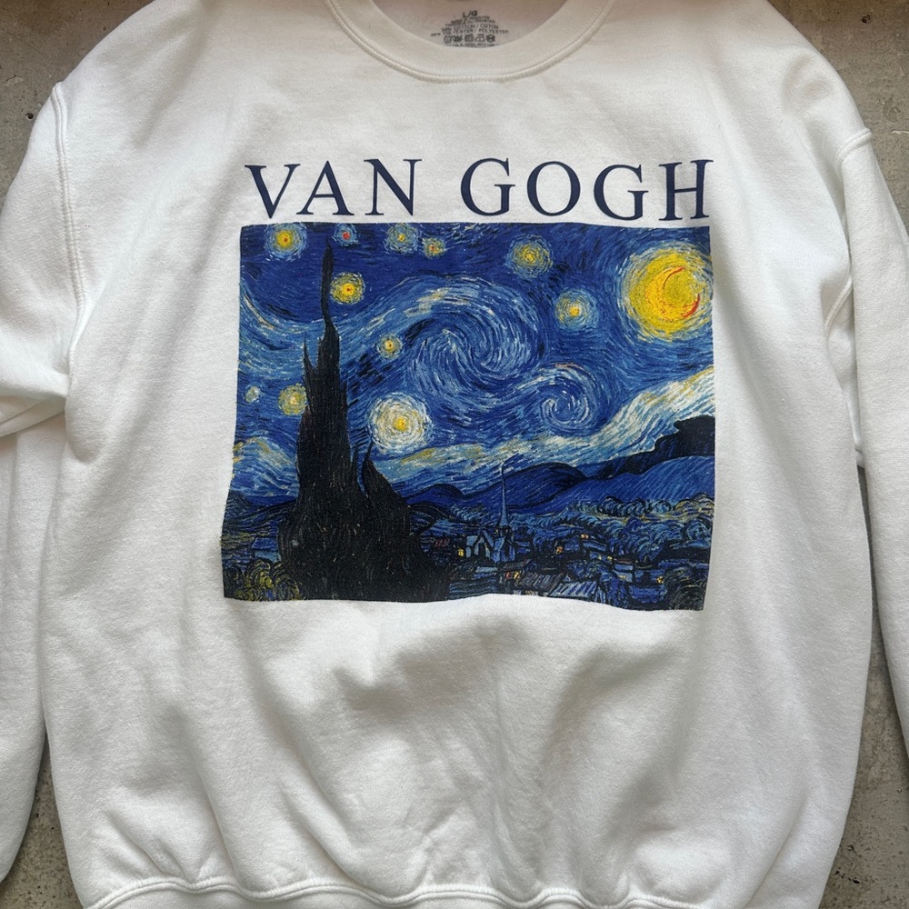Van Gogh White Sweater